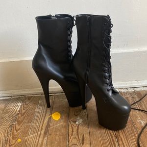 Pleaser platform booties